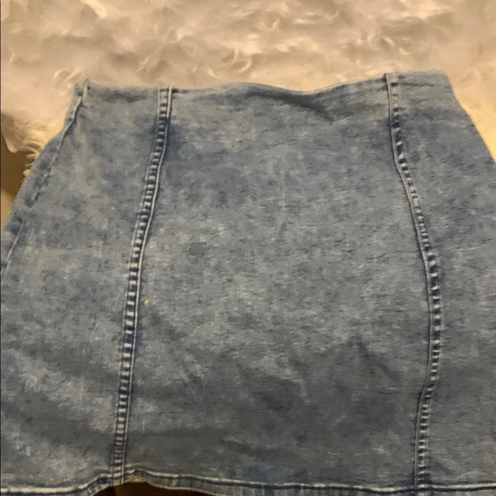 Le‎ Lis Light Blue Denim Pencil Skirt